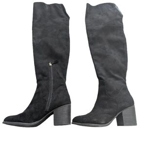 BPlook-fab Women's Black Knee-High Boots Size 7.5